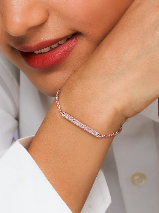 Rose Gold Minimal Grace Bracelet