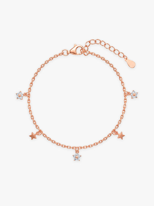 Rose Gold Starlit Dreams Charm Bracelet