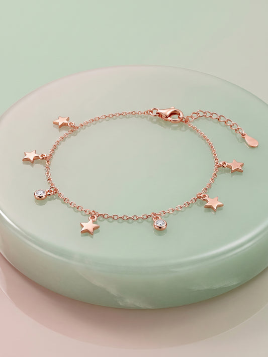 Rose Gold Zircon Marvel Bracelet