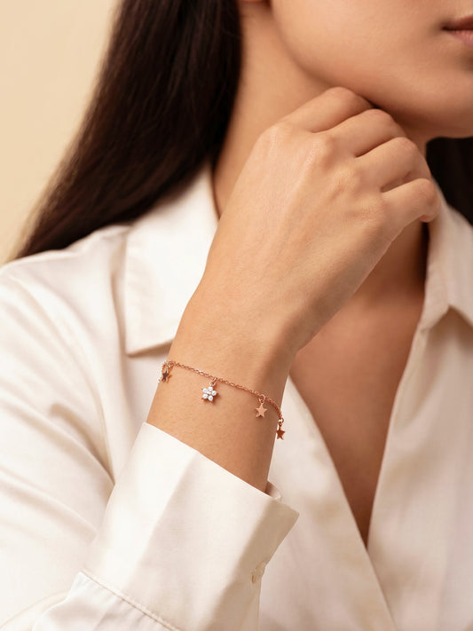 Rose Gold Zircon Marvel Bracelet