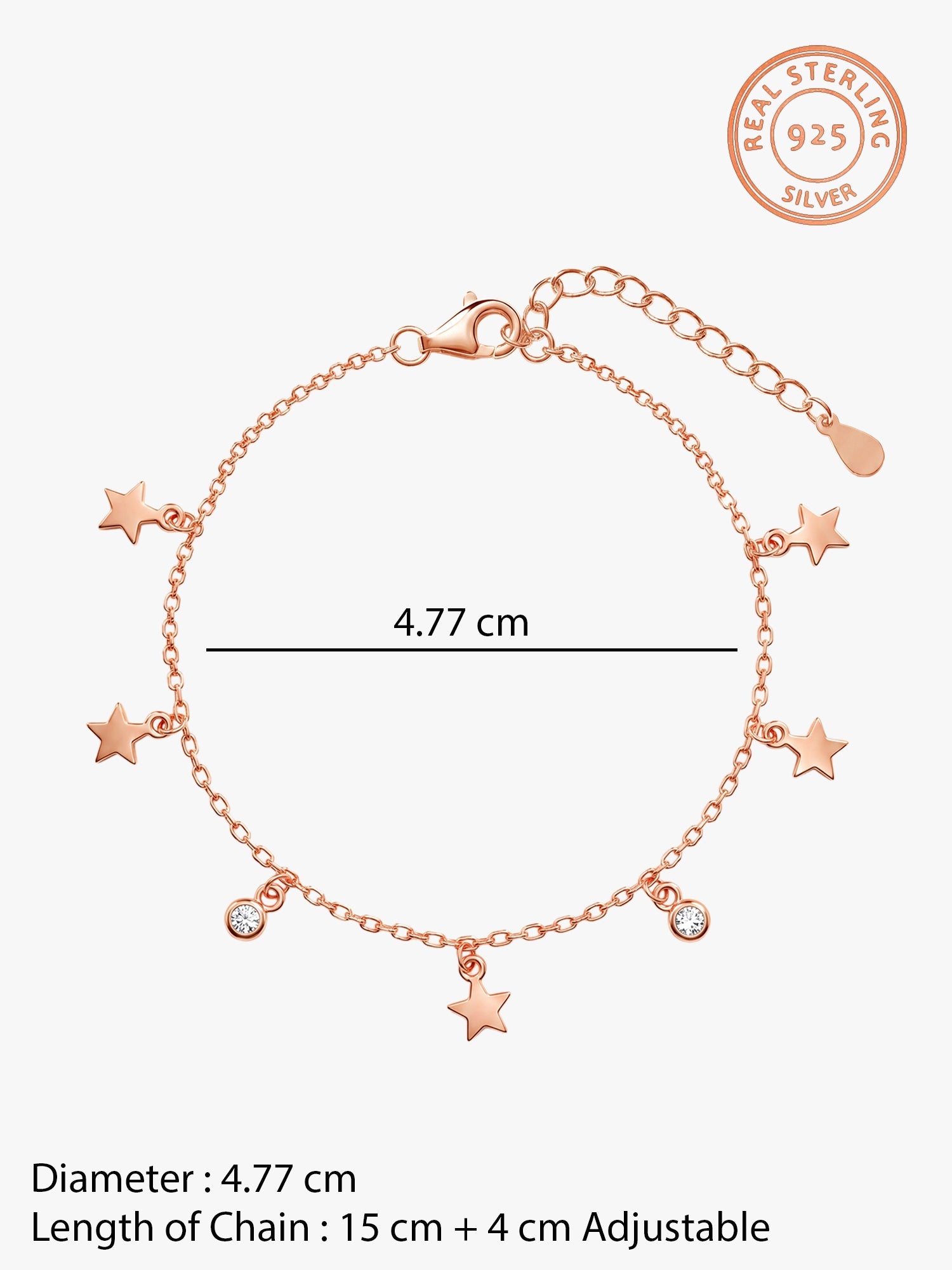 Rose Gold Zircon Marvel Bracelet
