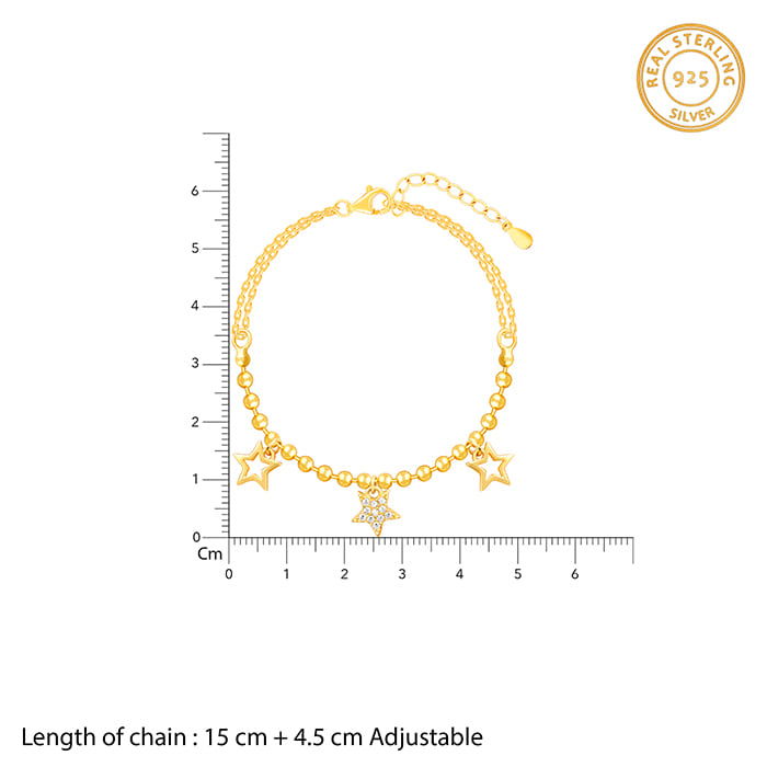 Golden Twinkle Star Bracelet - view 4
