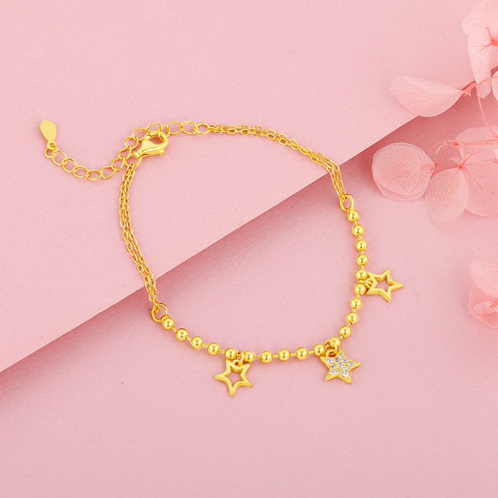 Golden Twinkle Star Bracelet - view 2