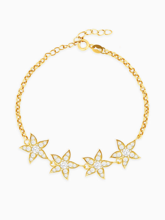 Golden Dancing Stars Bracelet