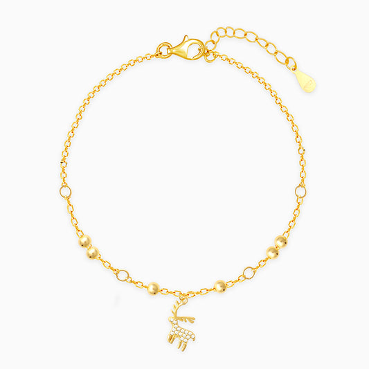 Golden Reindeer Bracelet