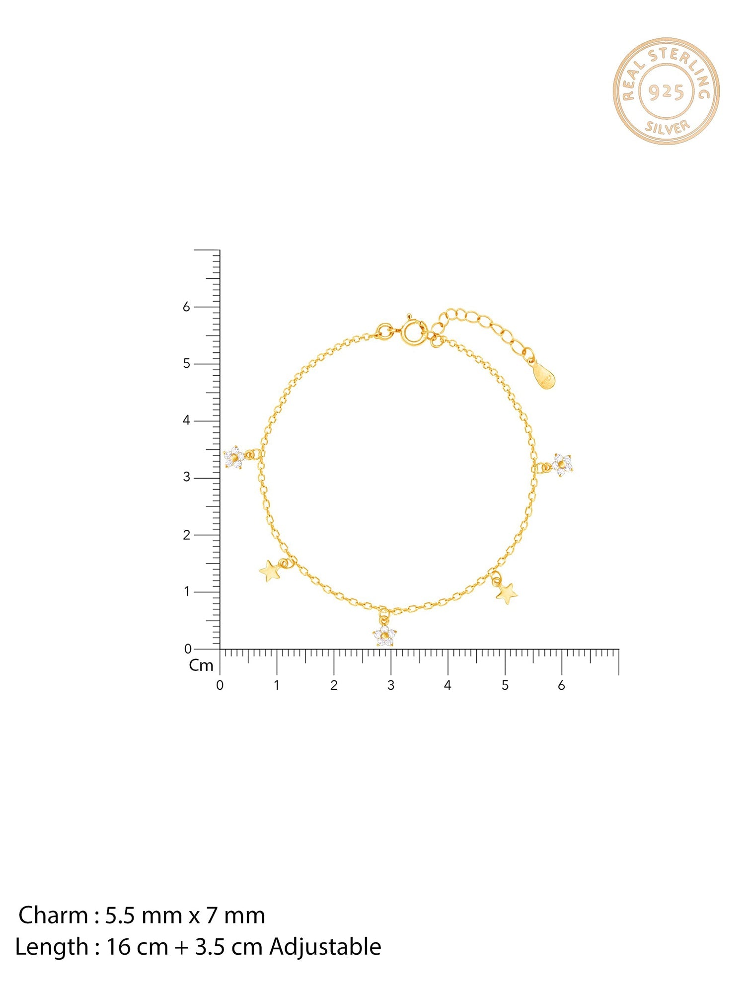 Golden Night Star Bracelet
