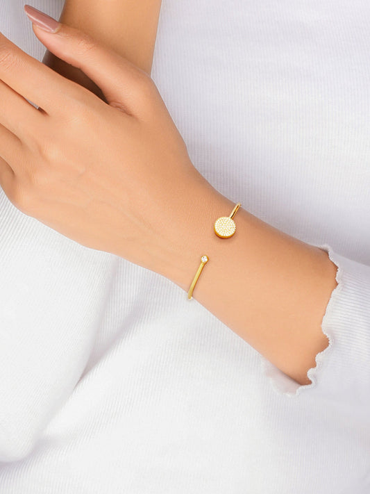 Golden Circular Studded Bracelet