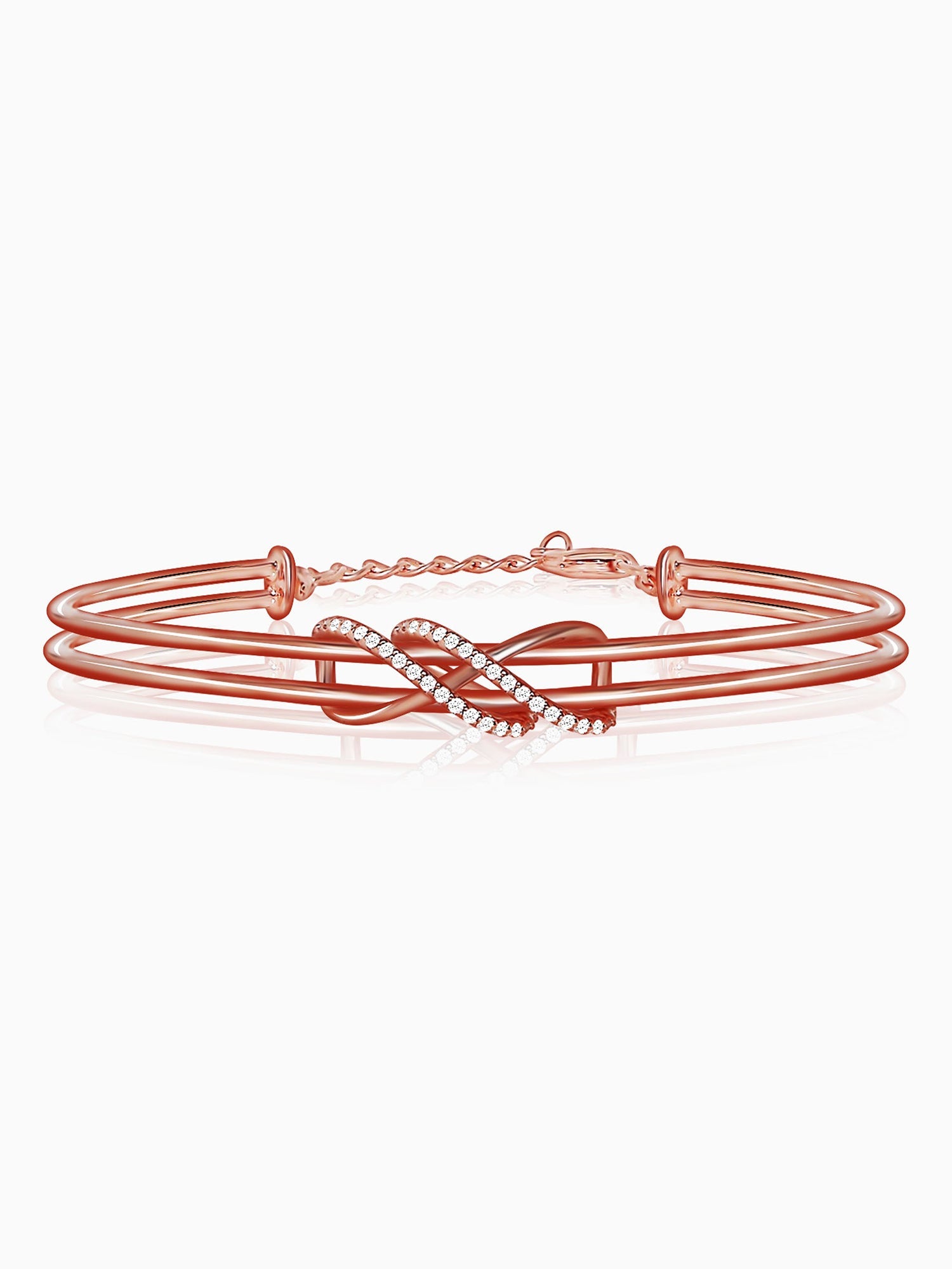 Kriti Sanon Rose Gold Dual Entangle Bracelet