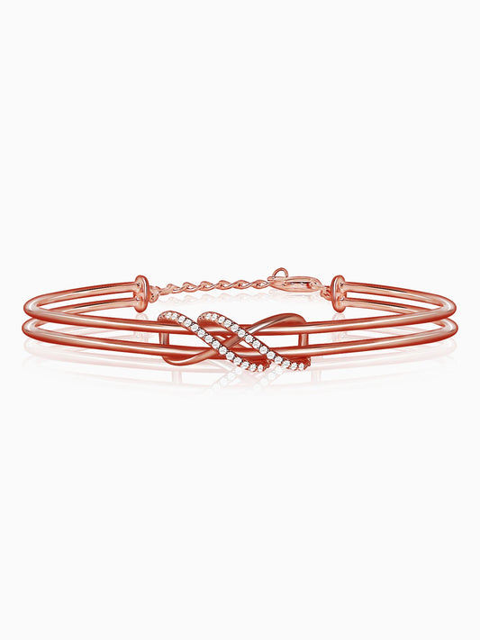 Kriti Sanon Rose Gold Dual Entangle Bracelet