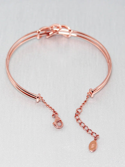 Kriti Sanon Rose Gold Dual Entangle Bracelet