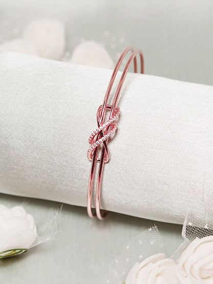 Kriti Sanon Rose Gold Dual Entangle Bracelet