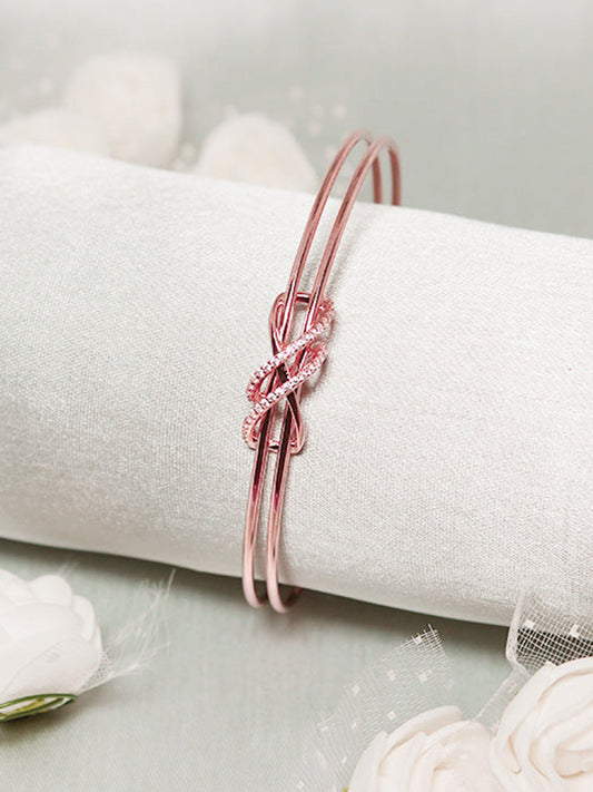 Kriti Sanon Rose Gold Dual Entangle Bracelet
