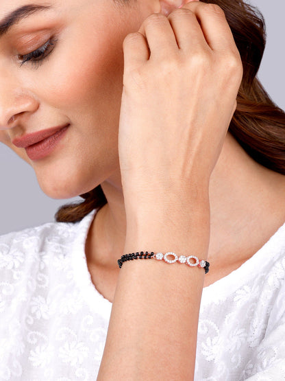 Rose Gold Commitment Mangalsutra Bracelet