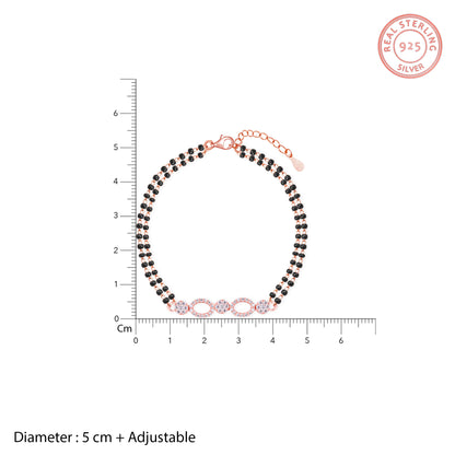 Rose Gold Commitment Mangalsutra Bracelet