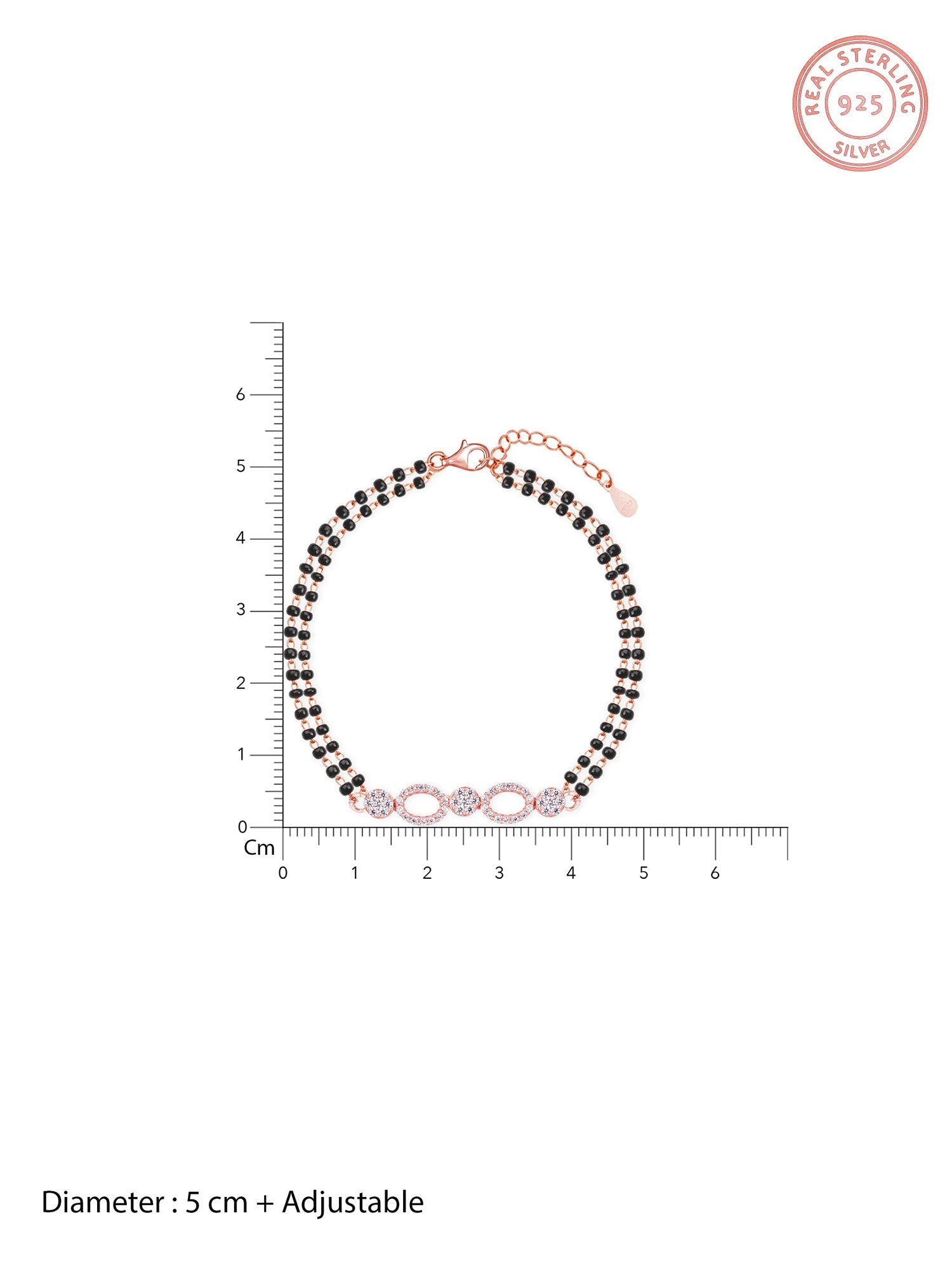 Rose Gold Commitment Mangalsutra Bracelet
