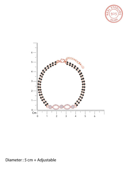 Rose Gold Commitment Mangalsutra Bracelet