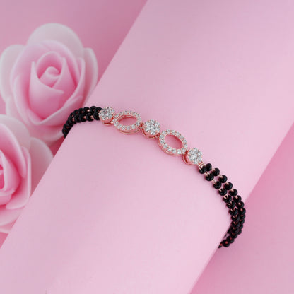 Rose Gold Commitment Mangalsutra Bracelet