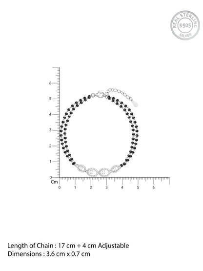 Silver Pearfection Mangalsutra Bracelet