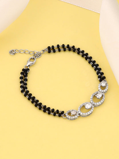 Silver Pearfection Mangalsutra Bracelet