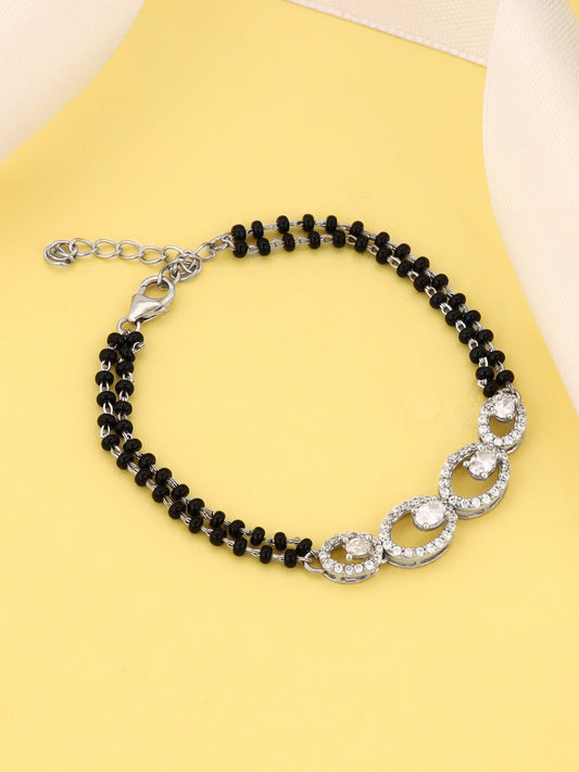 Silver Pearfection Mangalsutra Bracelet