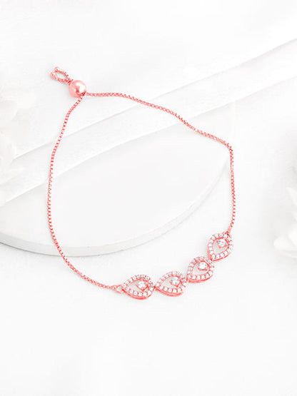 Rose Gold Peary Love Bracelet