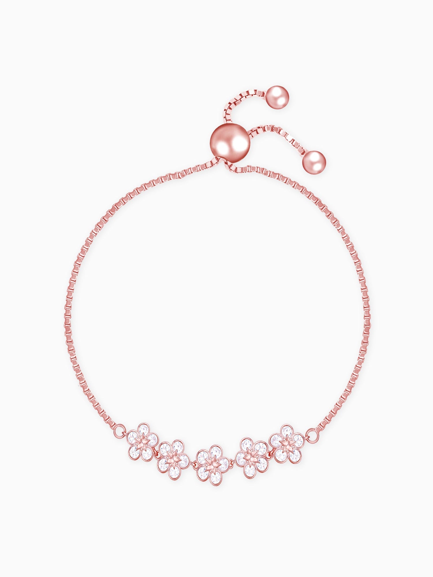 Rose Gold Floral Lover Bracelet