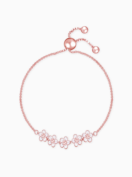 Rose Gold Floral Lover Bracelet