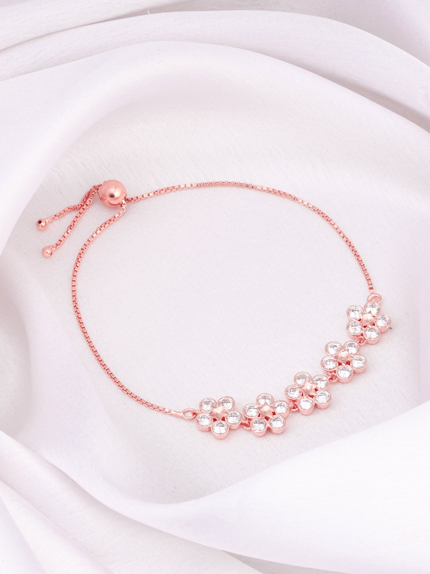 Rose Gold Floral Lover Bracelet