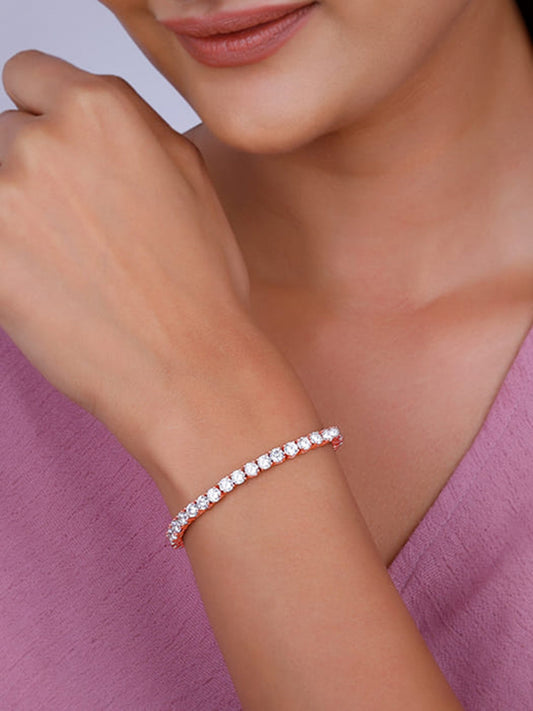 Rose Gold Classic Tennis Bracelet