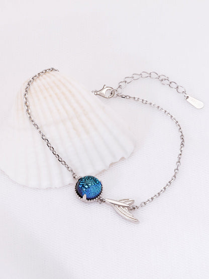 Silver Fin in Ocean Bracelet