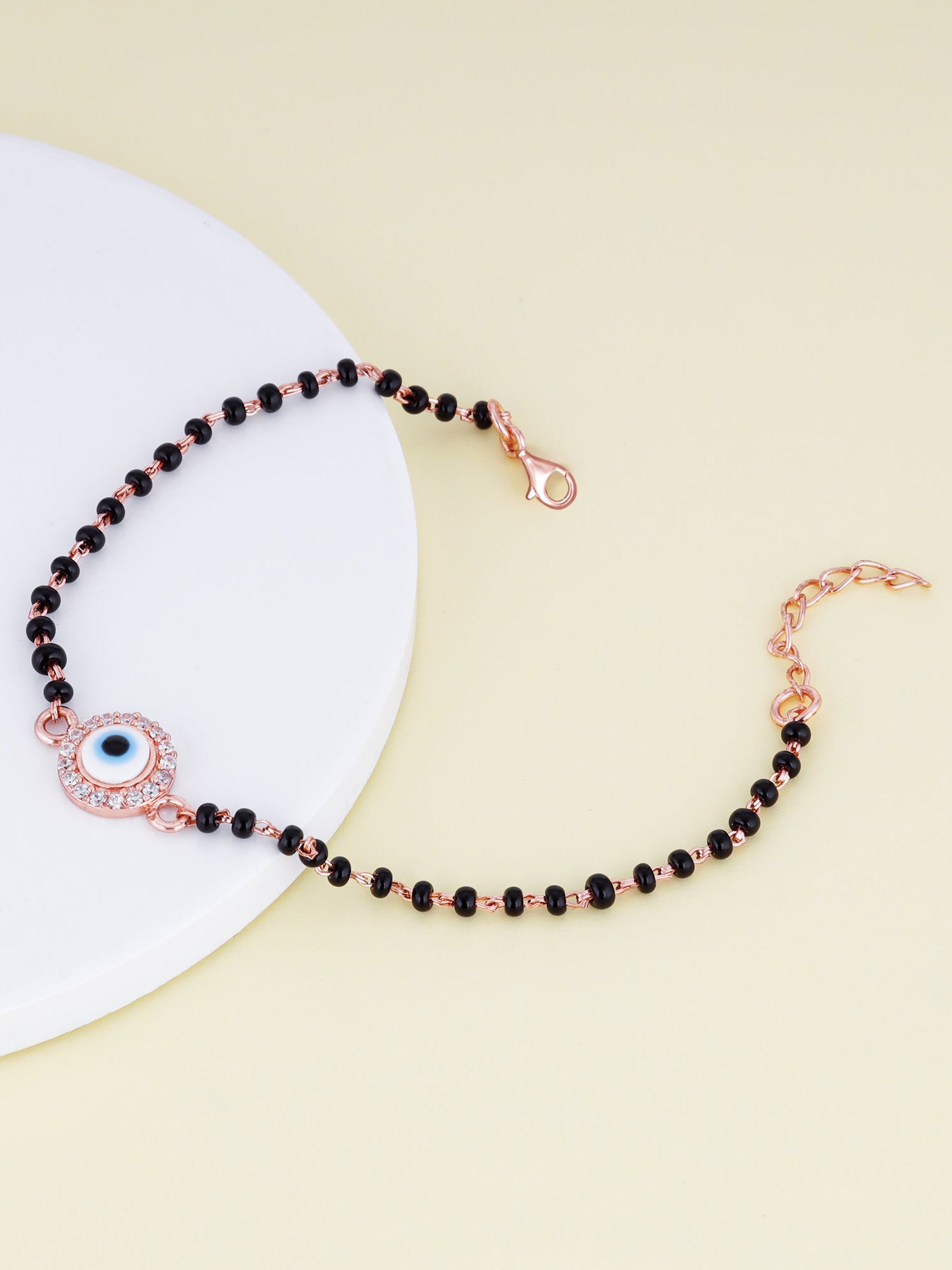 Rose Gold Protected Love Mangalsutra Bracelet