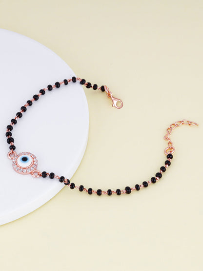 Rose Gold Protected Love Mangalsutra Bracelet