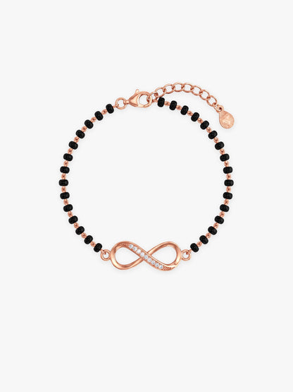 Rose Gold Eternity Mangalsutra Bracelet