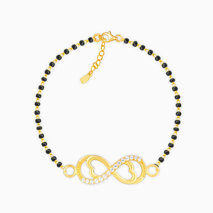 Golden Endless Love Mangalsutra Bracelet