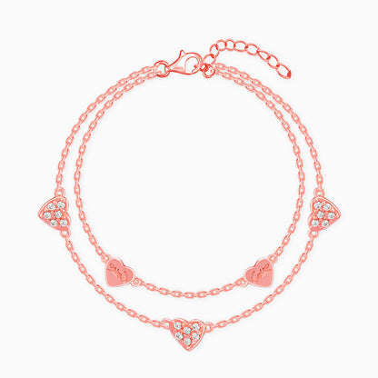 Rose Gold Layered Love Bracelet