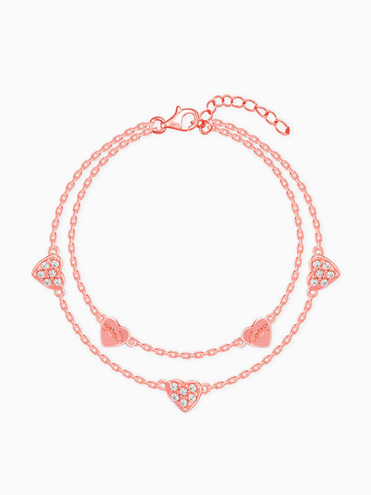 Rose Gold Layered Love Bracelet