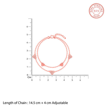 Rose Gold Layered Love Bracelet