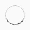 Silver Black Beads Bracelet