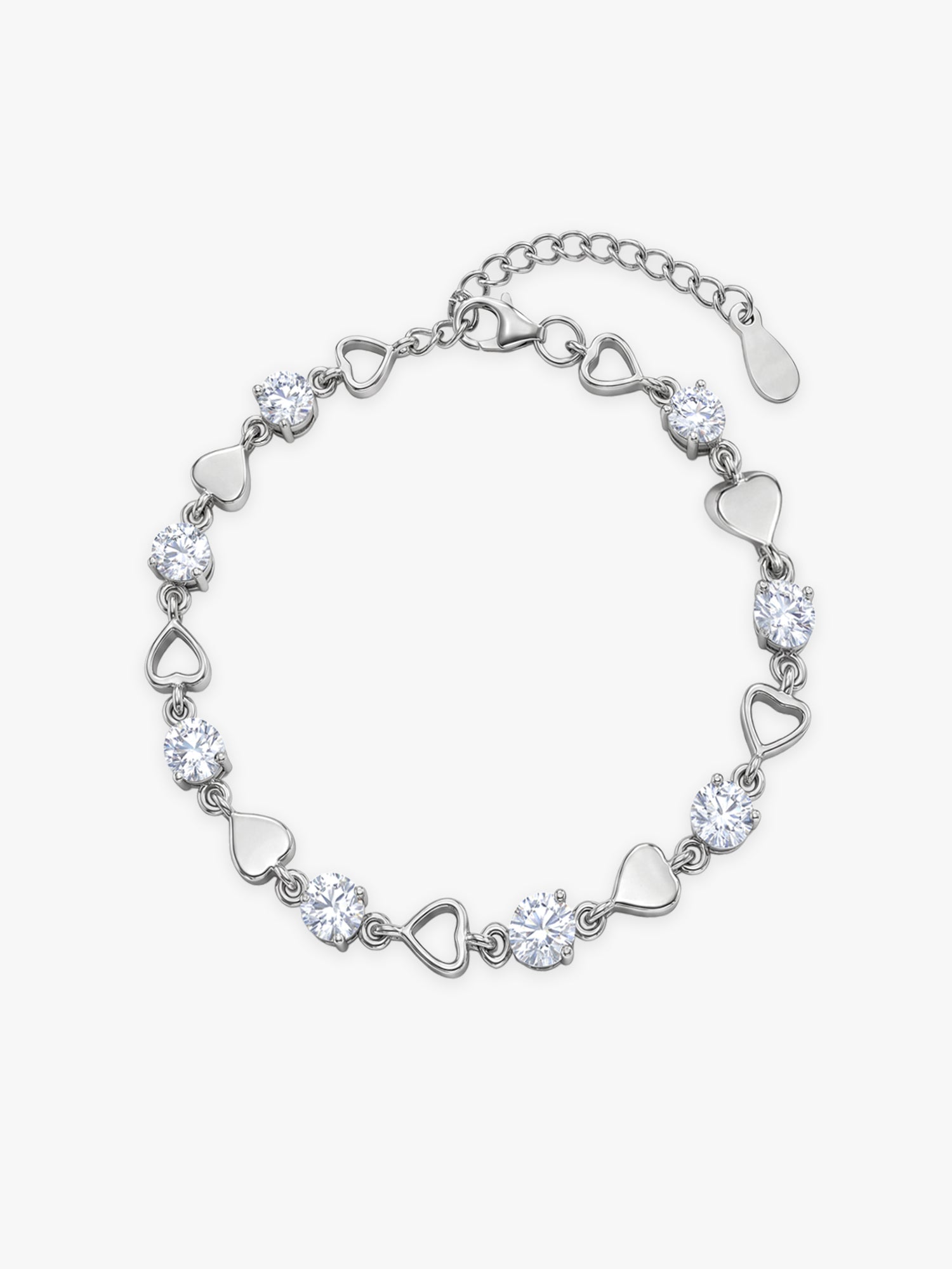 Silver Heartlock Bracelet