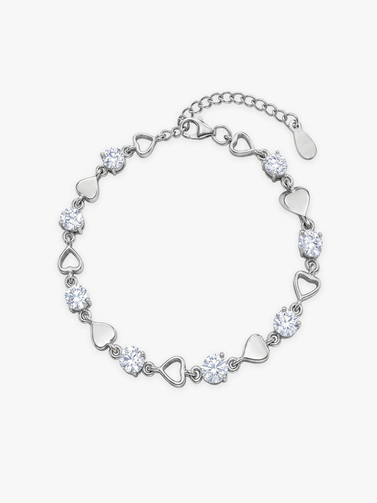 Silver Heartlock Bracelet