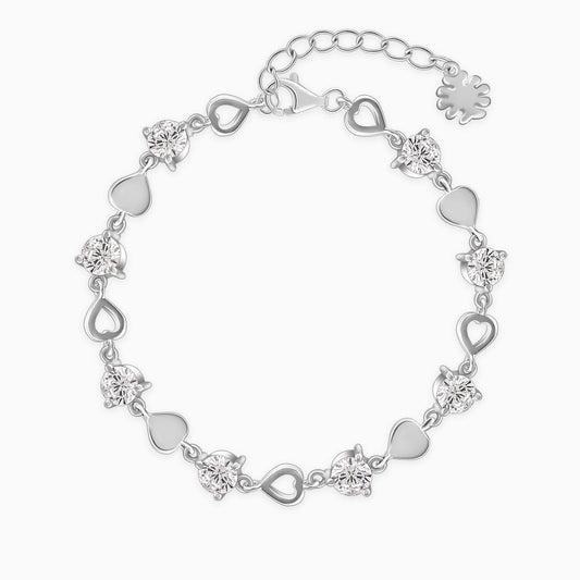 Silver Heartlock Bracelet