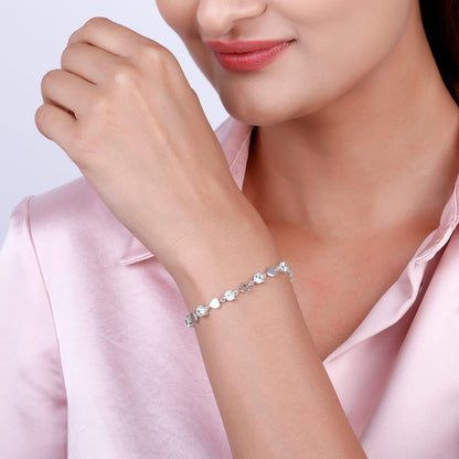 Silver Heartlock Bracelet