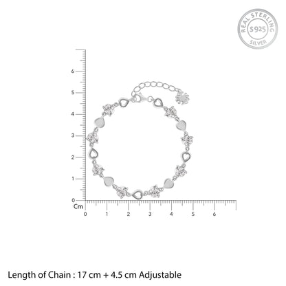 Silver Heartlock Bracelet