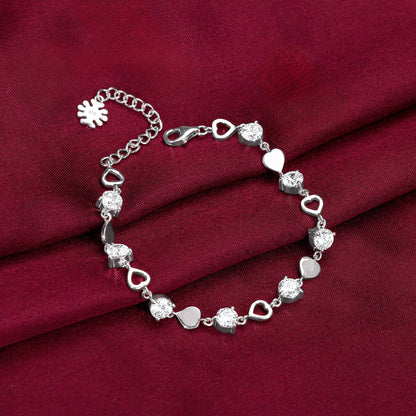 Silver Heartlock Bracelet