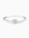 Silver Heart in Heart Earrings