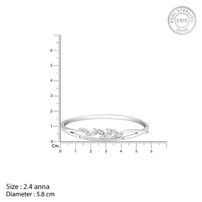 Silver Leaf Centrepiece Bracelet