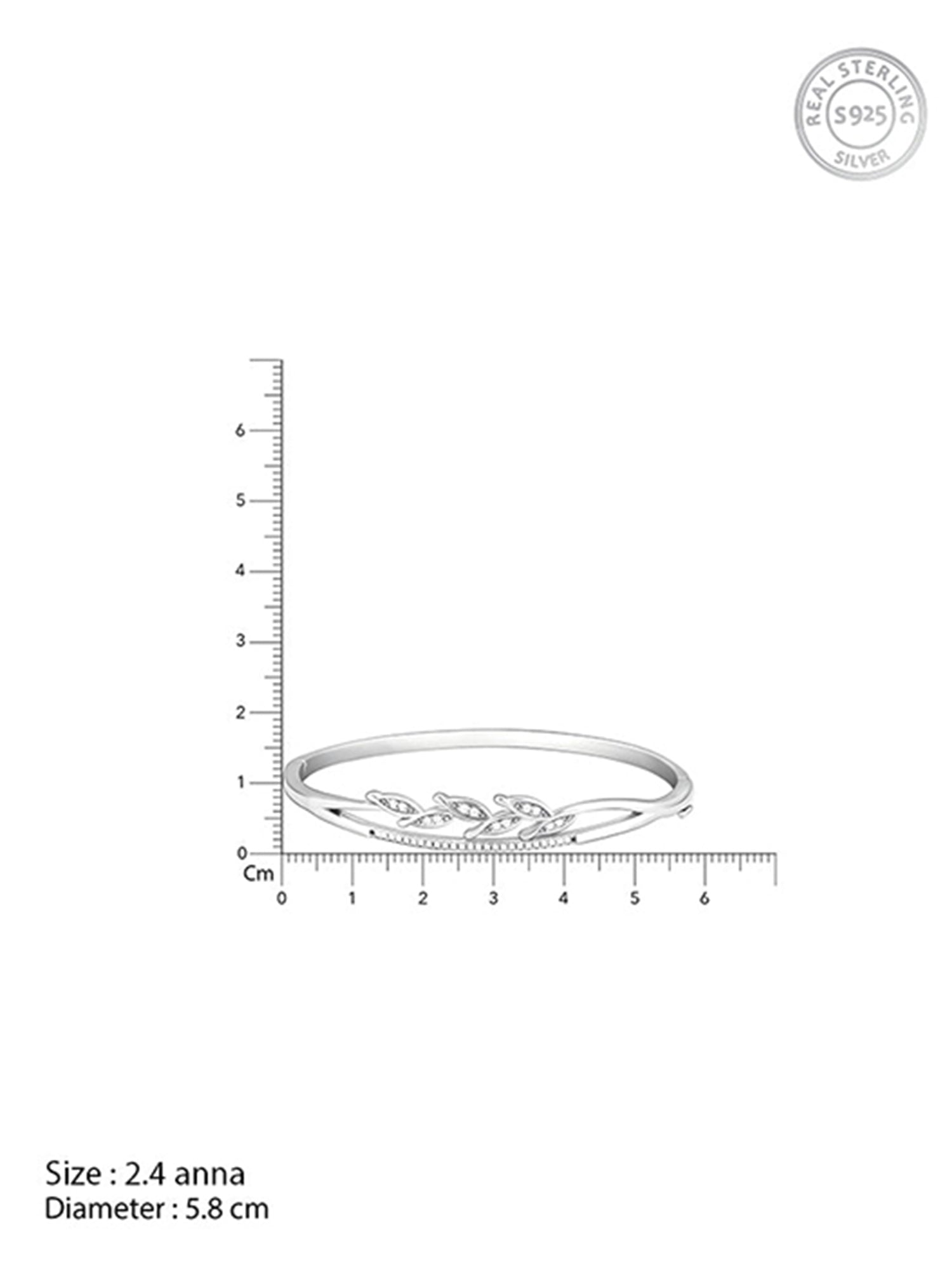 Silver Leaf Centrepiece Bracelet