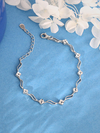 Silver Flamboyant Bracelet