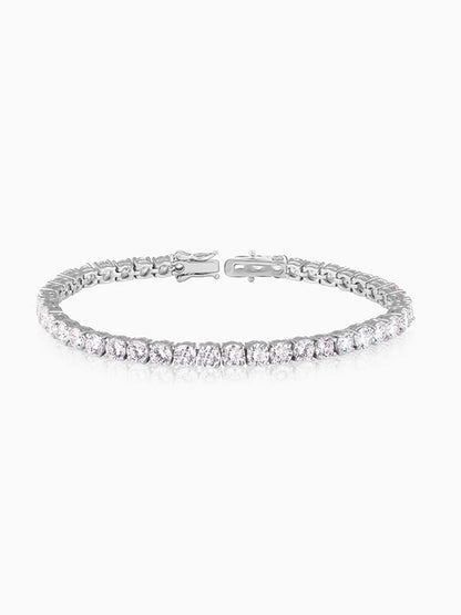 Silver Sparkly Elegant Tennis Bracelet