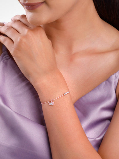 Rose Gold Crown Bracelet